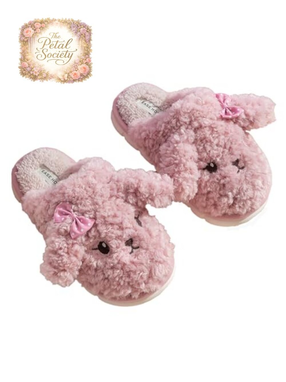 Plush Cat House Slippers Memory Foam Slip-On Indoor